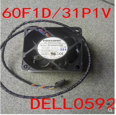 NEW Dell DELL T7600 T7610 Parts Cooling Fan PVA060G12M 60F1D 31P1V 12V 0.22A